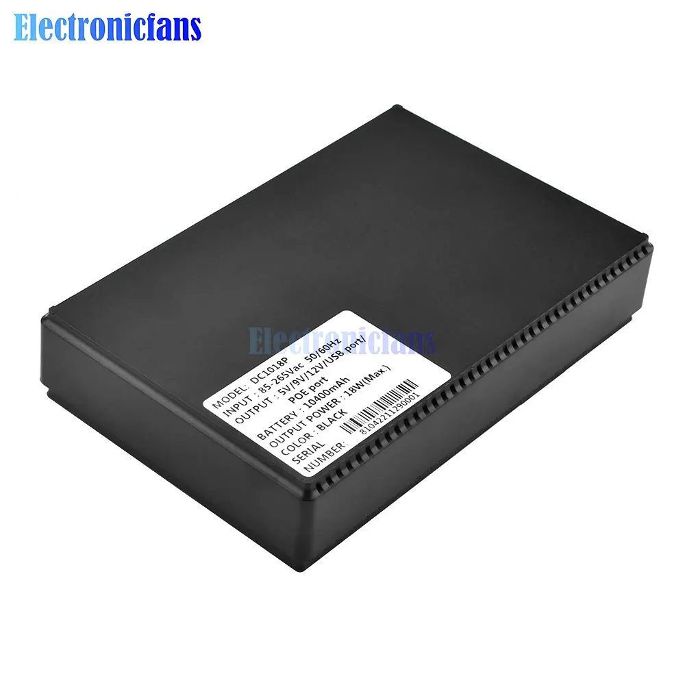 Mini UPS Uninterrupted Power Supply 10400mAh Lithium ion Backup Battery with DC 12V/9V/5V Output for Wireless Router