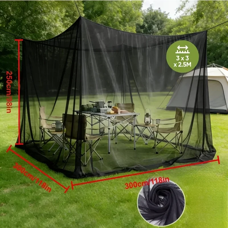 double bed outdoor travel mosquito net portable enclosed insect screen tent for gazebos gardens balconies & terraces