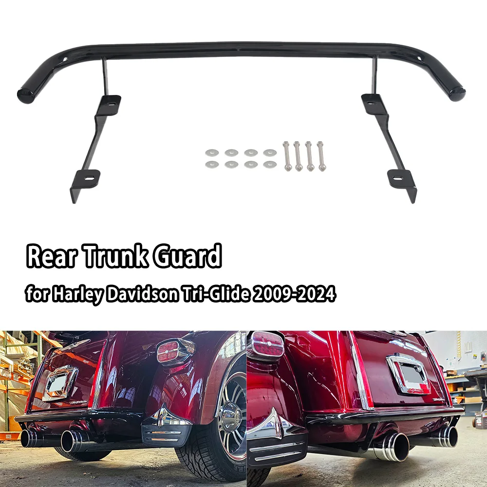 

Motorcycle Parts Chrome Solid Steel Rear Guard Protector Pumper for for Harley Davidson Tri-Glide 2009-2024
