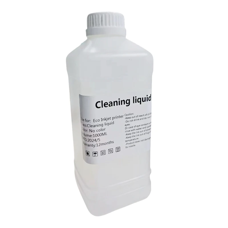 1000ML Eco-Solvent Ink Cleaning Solution For Epson/Roland/Mimaki/Mutoh DX5 DX7 TX800 XP600 5113 I3200 Printhead Cleaning Liquid