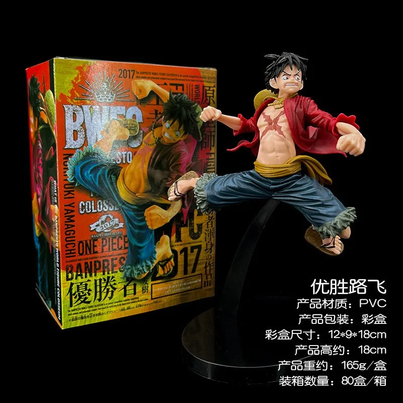 One Piece Anime Figure Monkey D Rufy Action Figures Statua Figurine Collezione Modello Giocattoli per bambole Ornamento da tavolo per regali per ragazzi