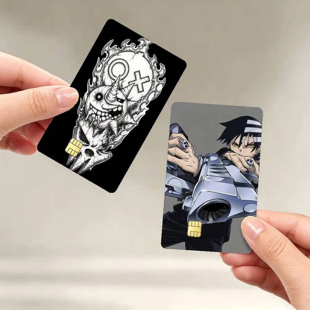 Anime S-Soul Eater Sticker Film Tape Skin for Credit Card Debit Card Waterproof Stickers