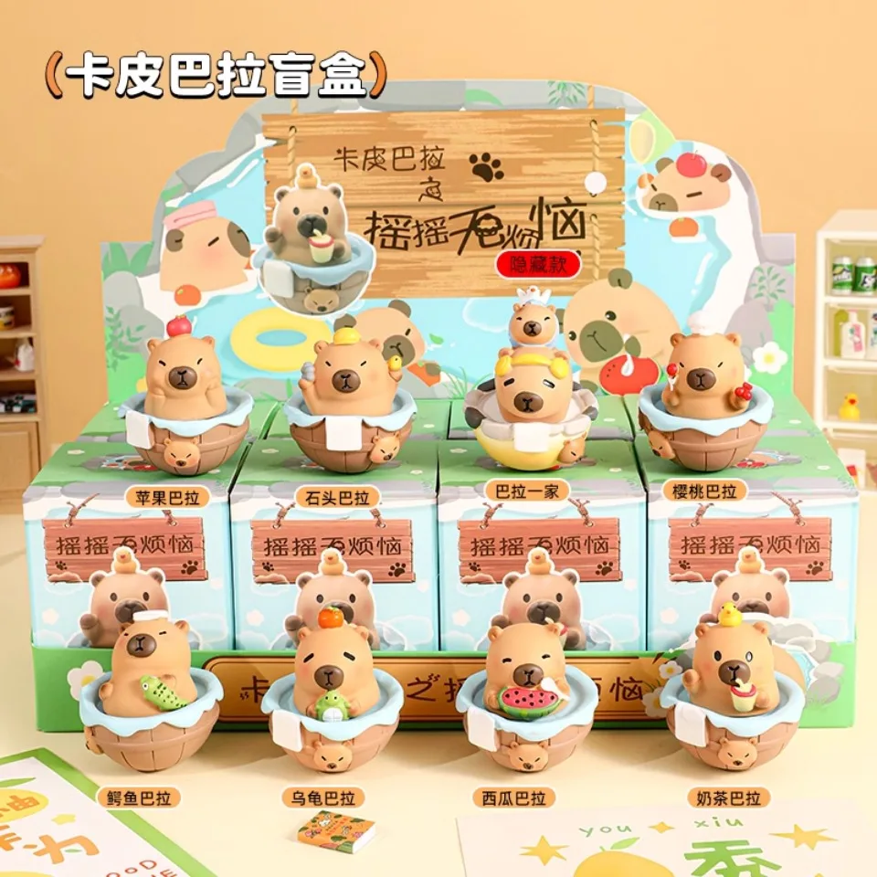 

Capybara Dolphin Mouse blind box figurine 2025 new girl gift desktop ornament Cute Reward Children surprise box for my melody