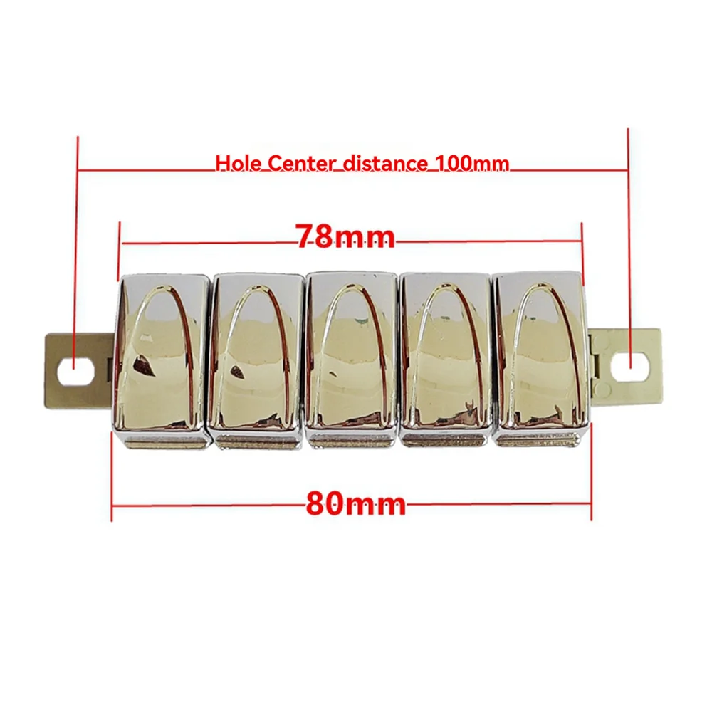 1 interruptor de botón de ventilador eléctrico plateado, 5 teclas, 4 engranajes, ventilador de mesa/ventilador de suelo, interruptor de teclado, accesorios de botón de Control de velocidad