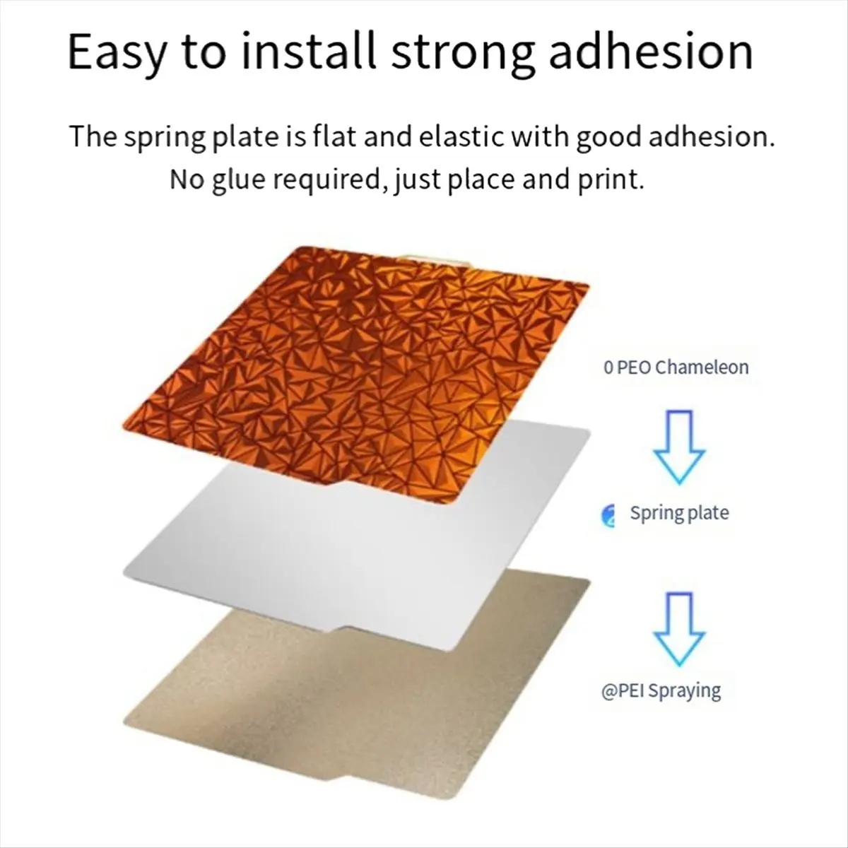 

(A75T) For Bambu Lab X1 P1S P1P Build Plate PEI and PEO 257x257mm Sheet Double Side Coating Heatbed 3D Printer Accessories