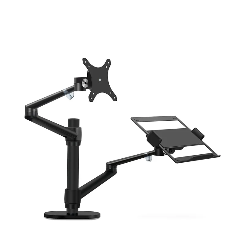 Monitor Ganda Arm Monitor Laptop Desktop Arm Mount Desktop Lcd Dapat Disesuaikan Dudukan Meja 10 Sampai 17 Inci Laptop 17 "-32" Monitor CN;GUA