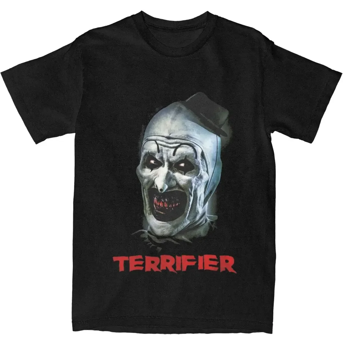 Men Women Terrifier Art The Clown T Shirts Apparel 100% Cotton Tops T-shirt Novelty Tee Shirt Adult