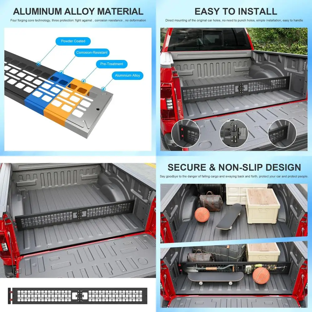

Разделитель кровати грузовика, совместимый с 2024-2026 Ford F150 Cargo Manager Molle Panel, органайзер для кровати грузовика, замена для 2024-2026 Fo