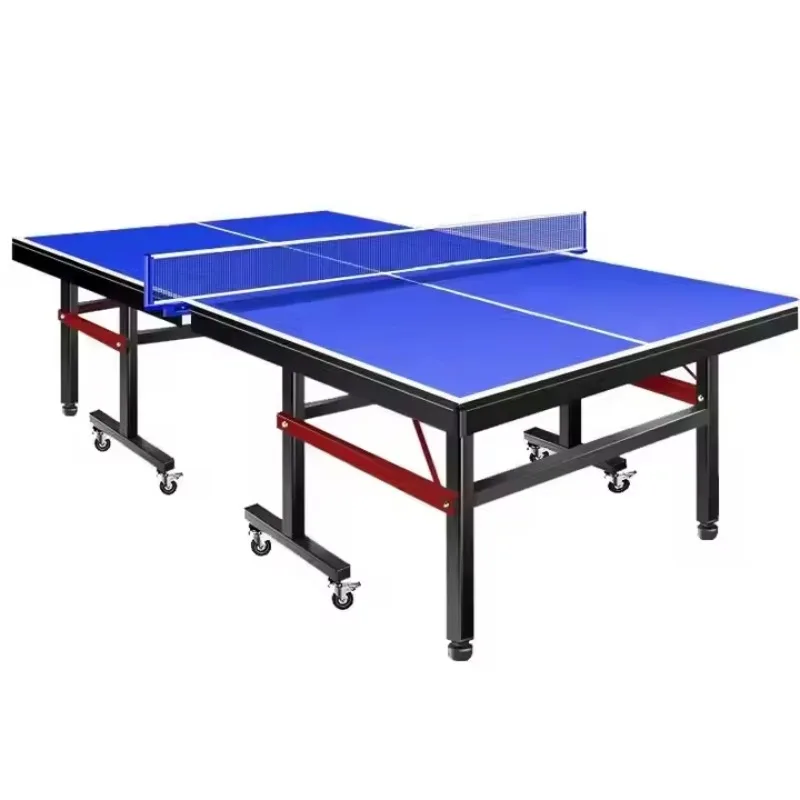 

Table tennis table movable and foldable table tennis table for general competition training in indoor home arena