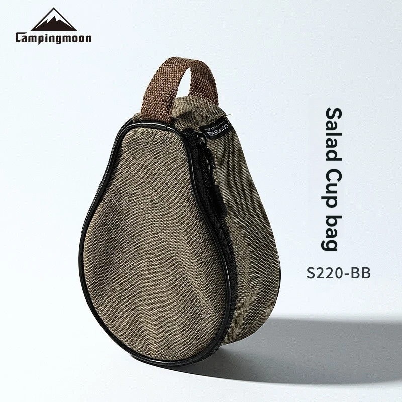

CAMPINGMOON S220-BB Camping Outdoor Camping Thick Cotton Canvas Snow Cup Snow Bowl Storage Bag Storage Bag