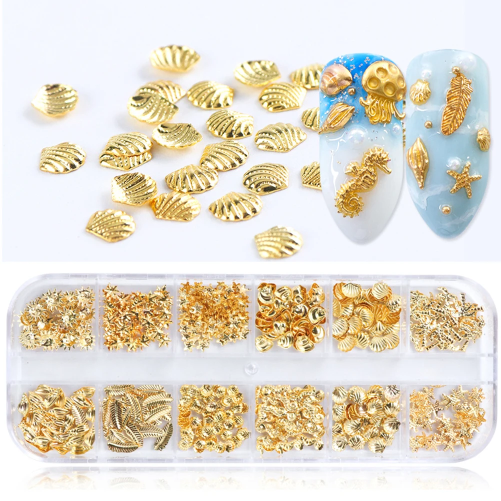 

Metal Nail Charms Nail Art Stickers Decorative Rivets Elegant Nail Decor Manicure Supplies Body Art Accessories