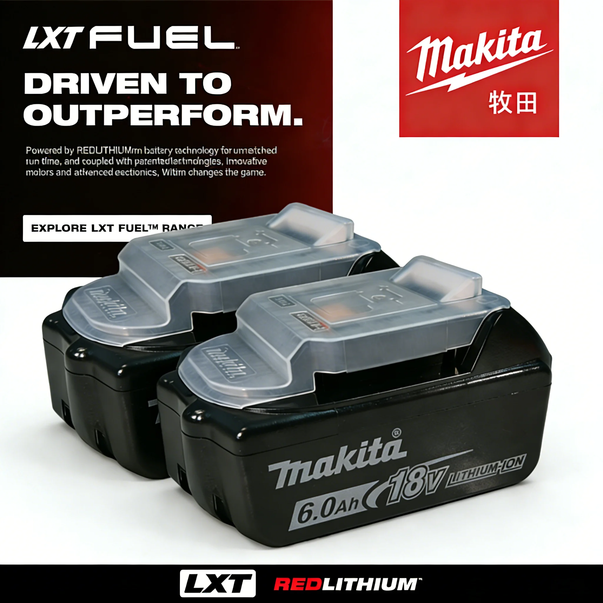 

Оригинальный аккумулятор Makita 18В 6.0Ач, высокопроизводительный литиевый аккумулятор, совместимый со всеми беспроводными инструментами Makita 18В.