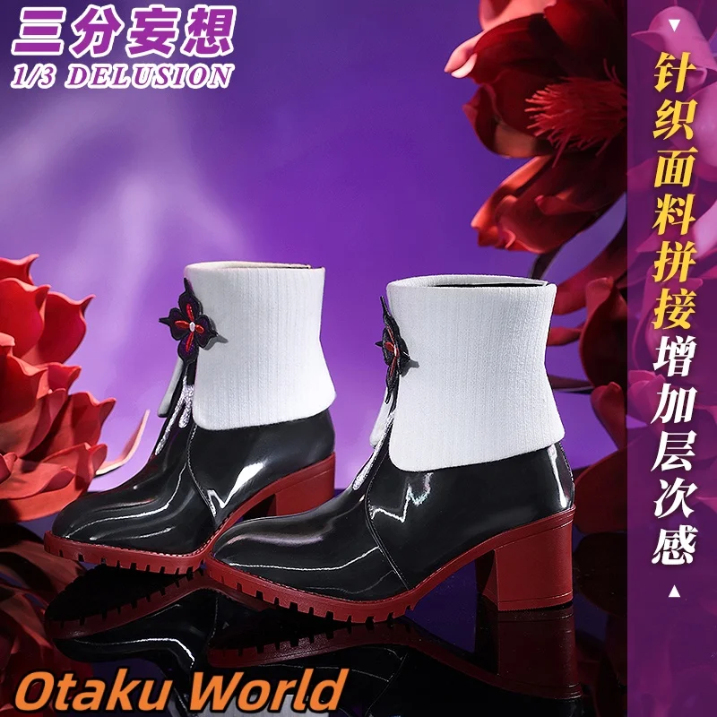 En stock, zapatos de disfraz del 7 de marzo, juego Mihoyo Honkai Star Rail, fiesta de Halloween para mujeres y niñas, zapatos de Anime para juegos de rol del 7 de marzo