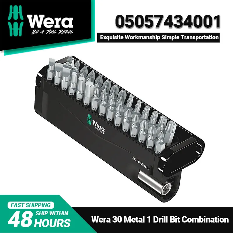 wera conjunto de brocas 30 metal parte com um numero de cores diferentes o que e bom para o desenvolvimento de uma verificacao de bits 01