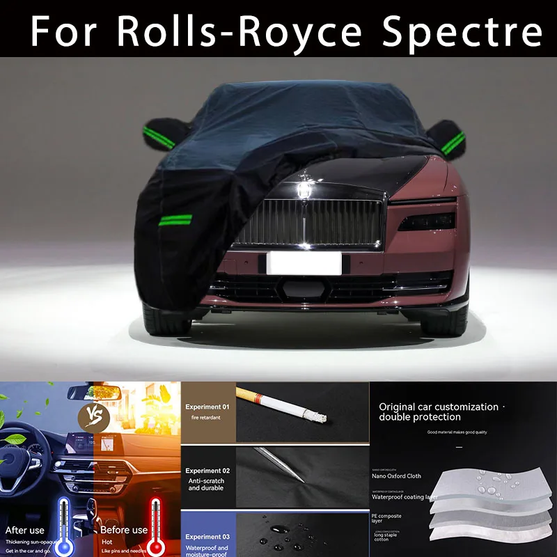 

For Rolls-Royce Spectre Outdoor Protection Full Car Covers Snow Cover Sunshade Waterproof Dustproof Exterior Car accessories