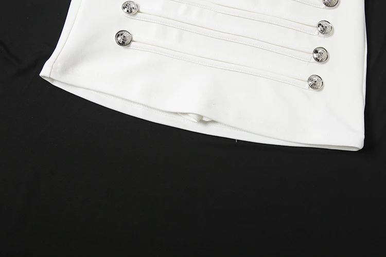 Sisterlinda Chic Trend Rock für Damen, Sexy mit Knopfleiste, Patchwork-Design, Modisch, Vielseitig, Nachtclub-Outfit, Einfache Alltagskleidung – Detail 12