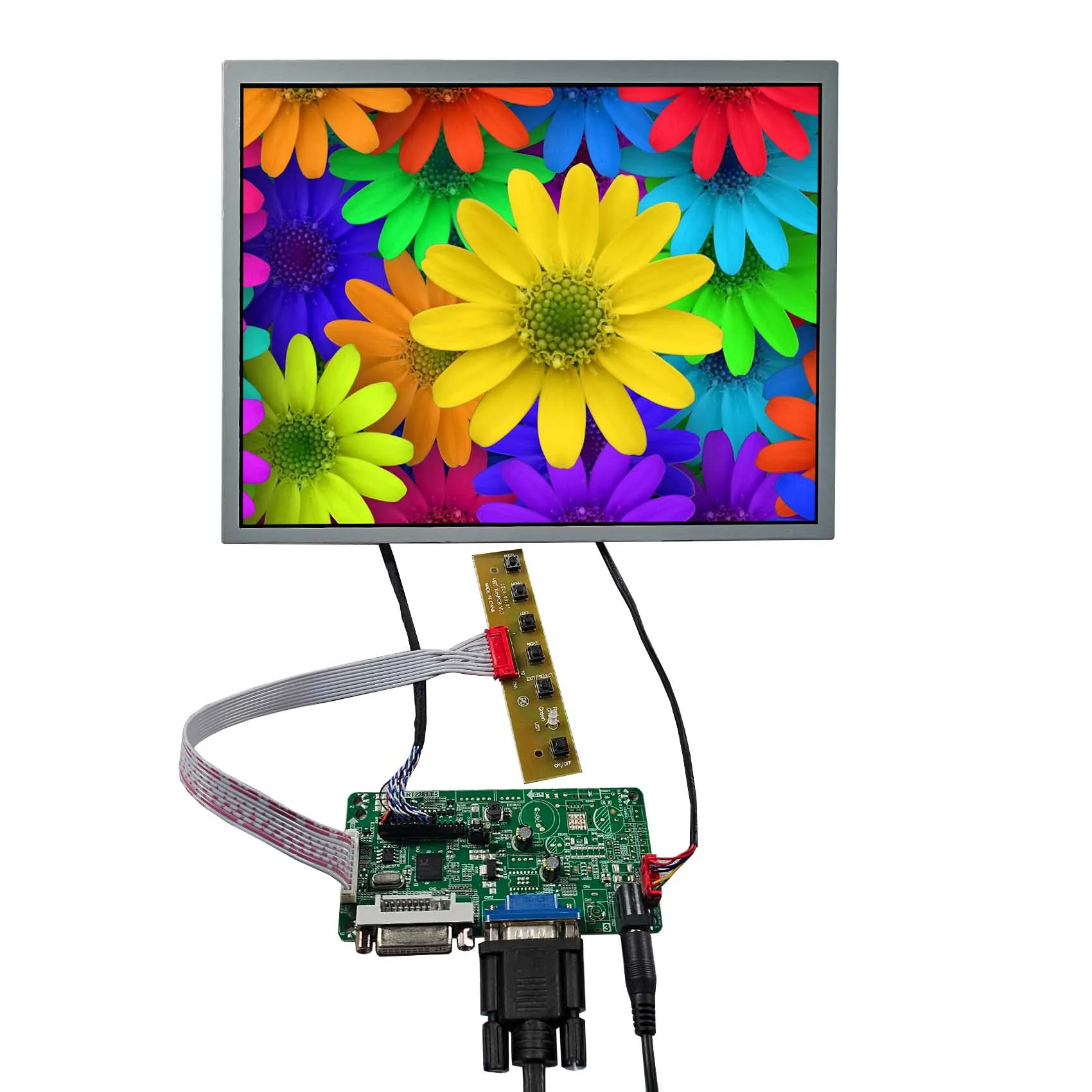 Universal Lcd Driver Board And Lq121S1Lg73 12.1 Wxga Lcd Panel 800X600 12.1 Lcd Screen Panel