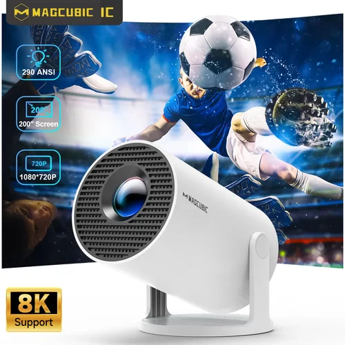 Imagen 1 del producto Proyector Magcubic HY300 PRO 8K Android 14 Dual Wifi6 290ANSI Allwinner H726 BT5.4 1080P 1280*720P Proyector de cine en casa para exteriores