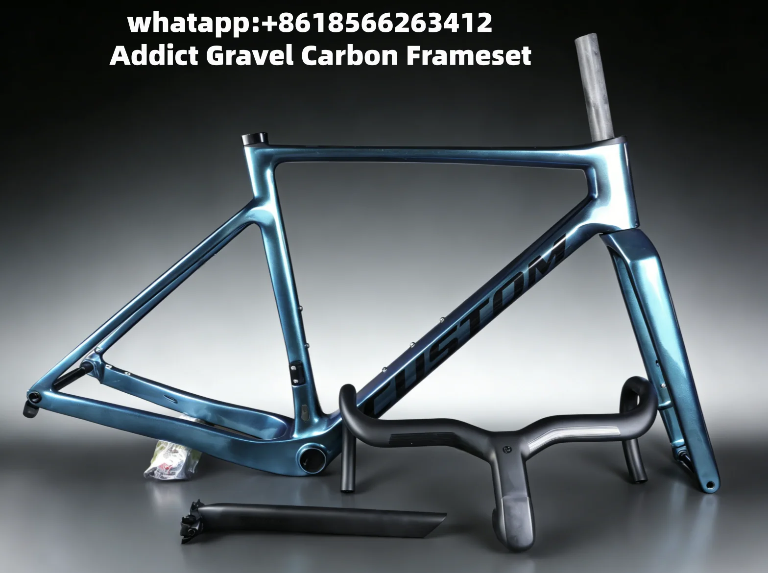 

2025 Hot Sale T1000 Custom Color Women Addict Gravel Carbon Frames Grevil And Handlebar Disc Road Bicycle Frameset Grevil DPD DI