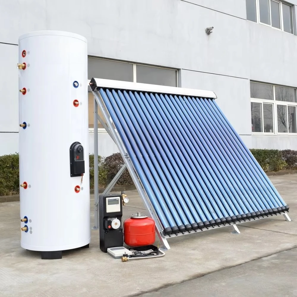 Domistic Split Heat Pipe Solar Water Heater Kits Environment-Friendly Antifreeze Stainless Steel Tank Outdoor Use