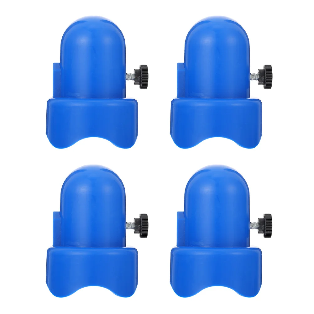 

4 Sets Trampoline Pole Caps Plastic Tube Cover Enclosure Safety Accessories Rod Lid Pillar Protective Hat Cap Top Parts Set