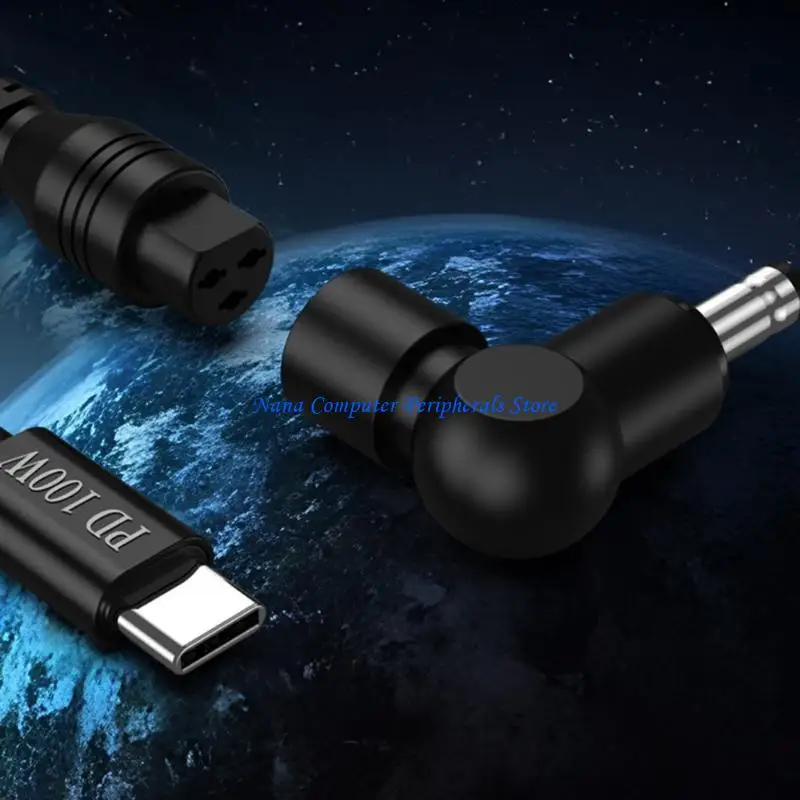 F68C USB C شحن كابل PD100W 13 محولات التوافق العالمي والمحمول