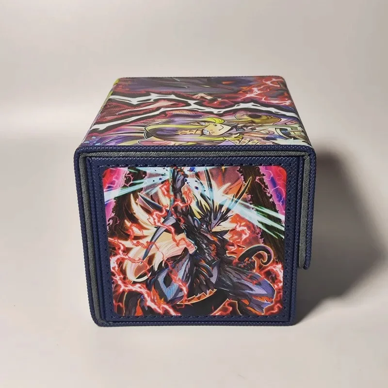 YuGiOh Vanquish Soul Animation Characters Self Made Leather Card Storage Box Center Card Anime Classics Game Collection Card Toy