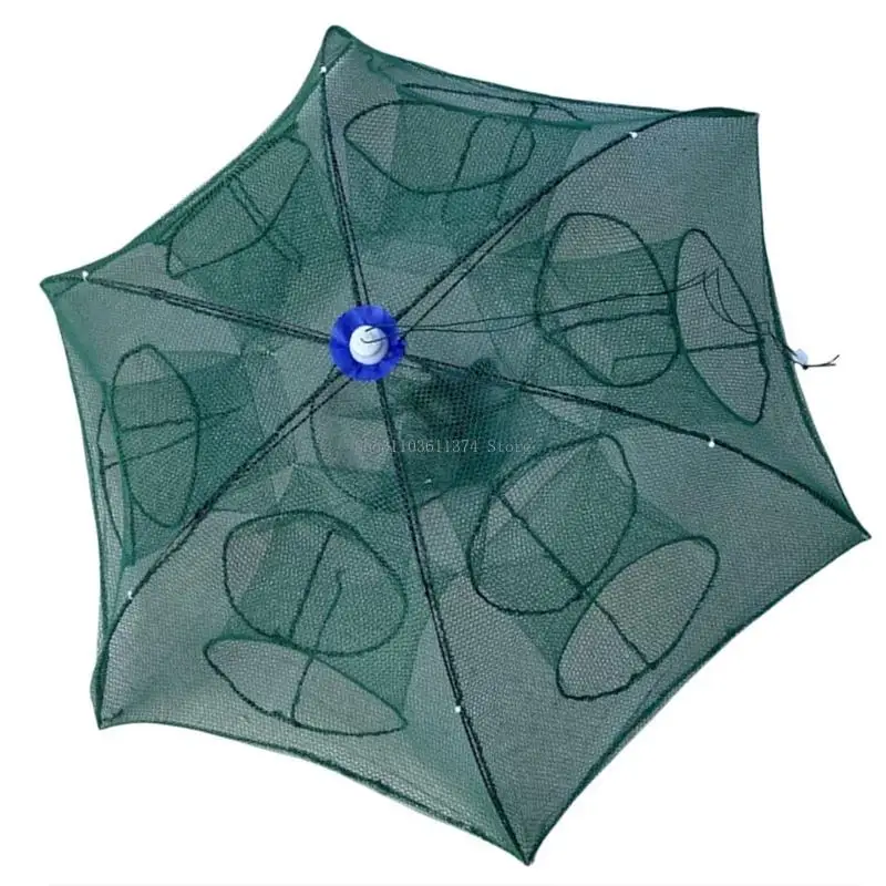 Foldable Trap Cast Net Cage Umbrella Fishing Net Cage for Catching Baits