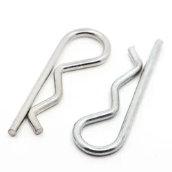 304 Cotter Hitch R Pin Clips M1 M1.2 M1.6 M1.8 M2 M2.5 M3 M3.5 M4 M5 Carbon Steel Safety Split Clip Fuse Pin Hairpin for Trailer