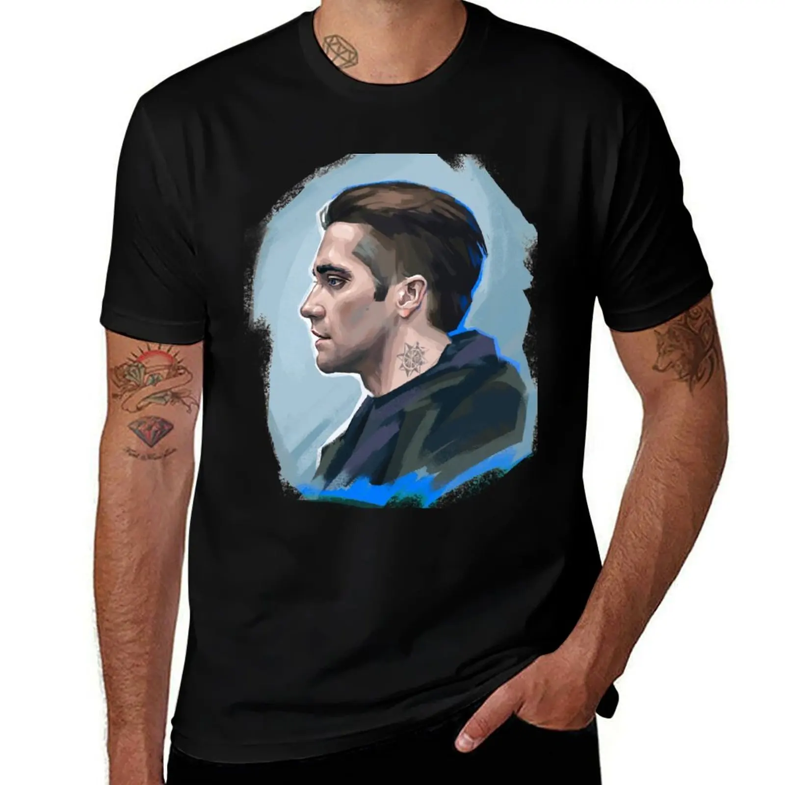 

Jake Gyllenhaal T-Shirt Large Size Breathable Tee
