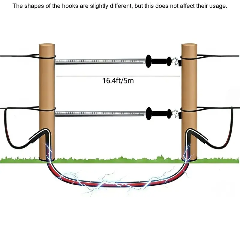LNHF High-Strength Galvanized Springs 1Set Fence Spring Gate Kit For Power-On/Off Operation, Pavilion Fencing Tool