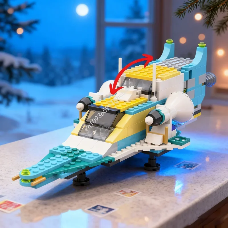 303pcs MOC Galaxy Explorer Classiced Model Building Blocks Construction Assemble Christmas Gift DIY Toys Education Brick Kids