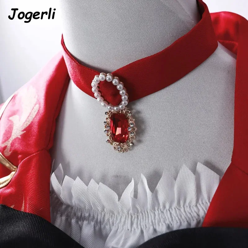 Jogerli FF14 الشيطان الأحمر الخيال المرأة لعب الأدوار تأثيري ازياء لعبة البدلة كامل Seta;k6;8'،