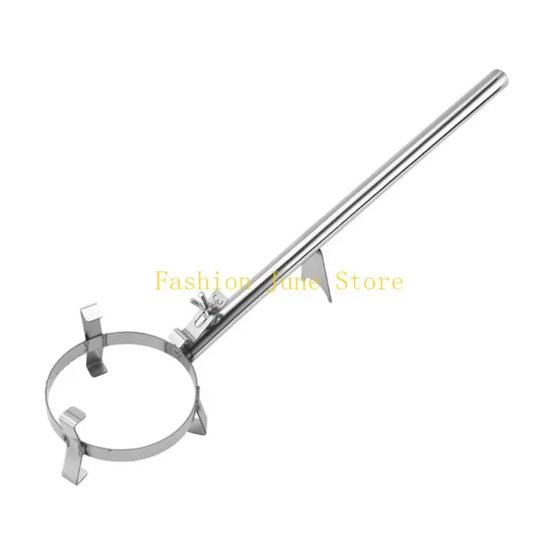 N5KA Practical Stainless Steel Bowl Holder Clamp Melting Tongs for Secure Handling of Hot Crucibles During Metal Casting