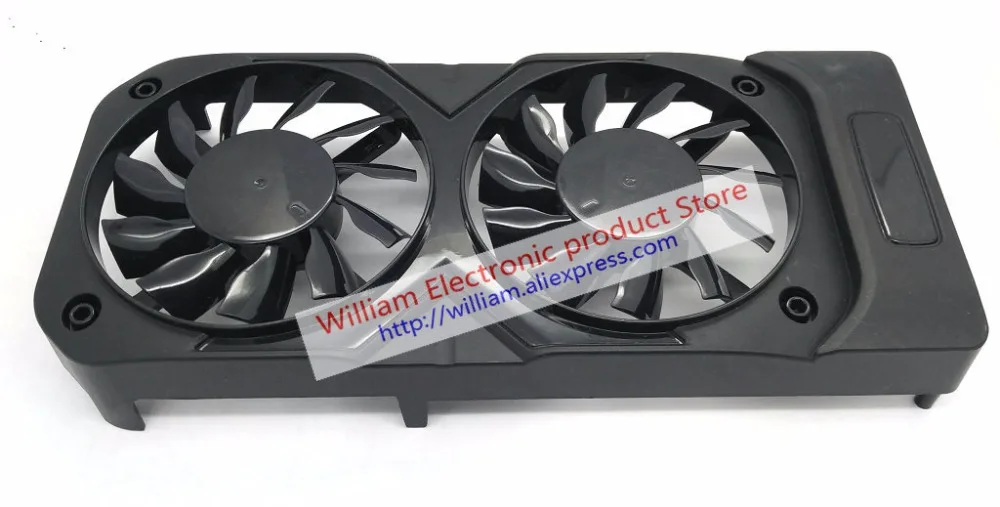 Original FD8015H12S DC12V 0.32A for palit geforce gtx 1050 ti dual Graphics card cooling fan 1set (shell + 2pcs)