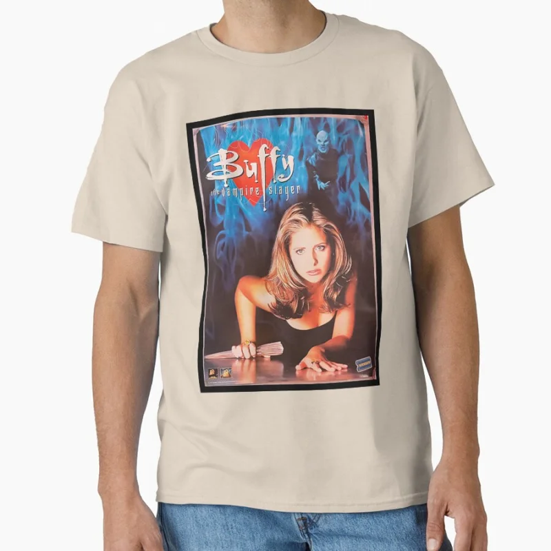 Vintage scary film The Buffy The Vampire Slayer 1 season Shorror movies Classic T-shirt for men Large size Adult Tops S-6xl