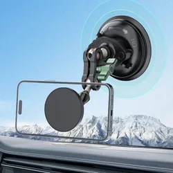 Upgraded Magnetic Car Phone Holder Universal Suction Cup Car Moblie Phone Holder GPS Navigation Bracket for IPhone Huawei Xiaomi