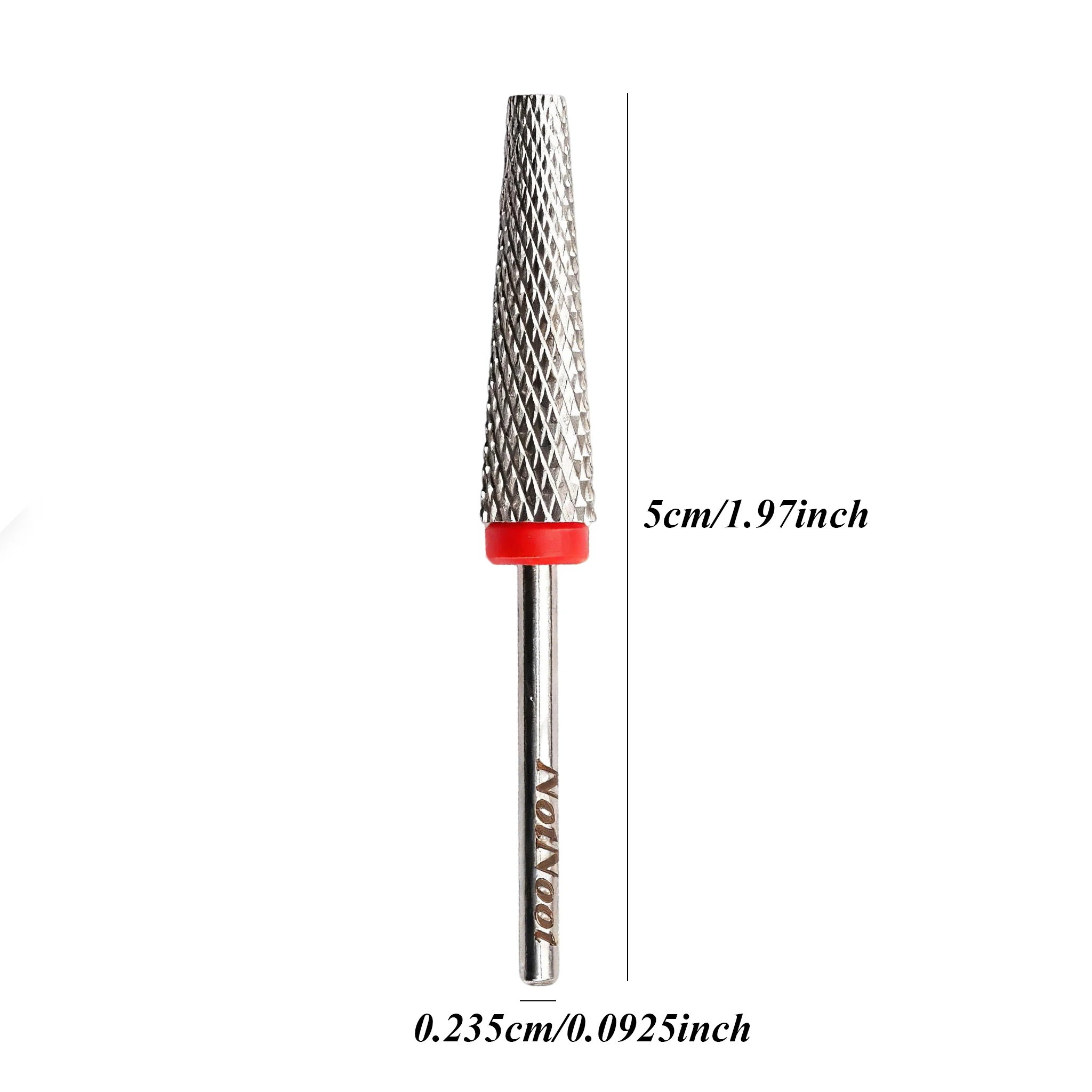 NotNoot 슈퍼 롱 3 in 1 네일 드릴 비트 전문가용 3/32'' 스테인리스 스틸 비트 양방향 회전 고급 안전 비트