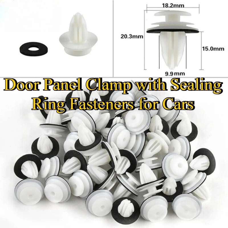Afbeelding 3: Deur Panel Clip met Afdichtring Fastener Auto Accessoires voor BMW E34 E36 E38 E39 E46 M3 M5 Z3 X5 Klinknagel Bumper Clip Retainer