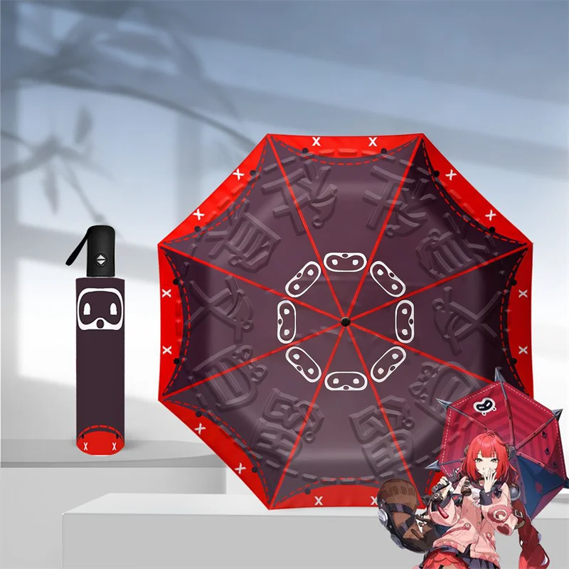 

Game Zenless Zone Zero Vivian Ukinami Yuzuha Cosplay Umbrella Sunshade Rainproof Dual Use Birthday Folding Accessories ZZZ Prop
