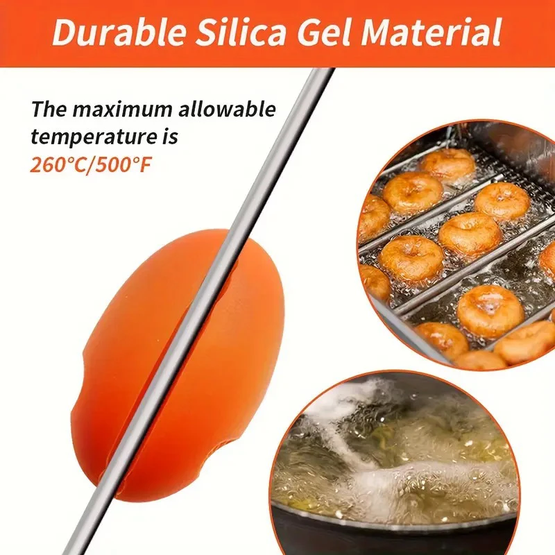 Silicone Thermometer Holder Clip Fixed Probe Clip For Pot Candy Making Temp Probe Pot Clip Holder Kitchen Gadgets
