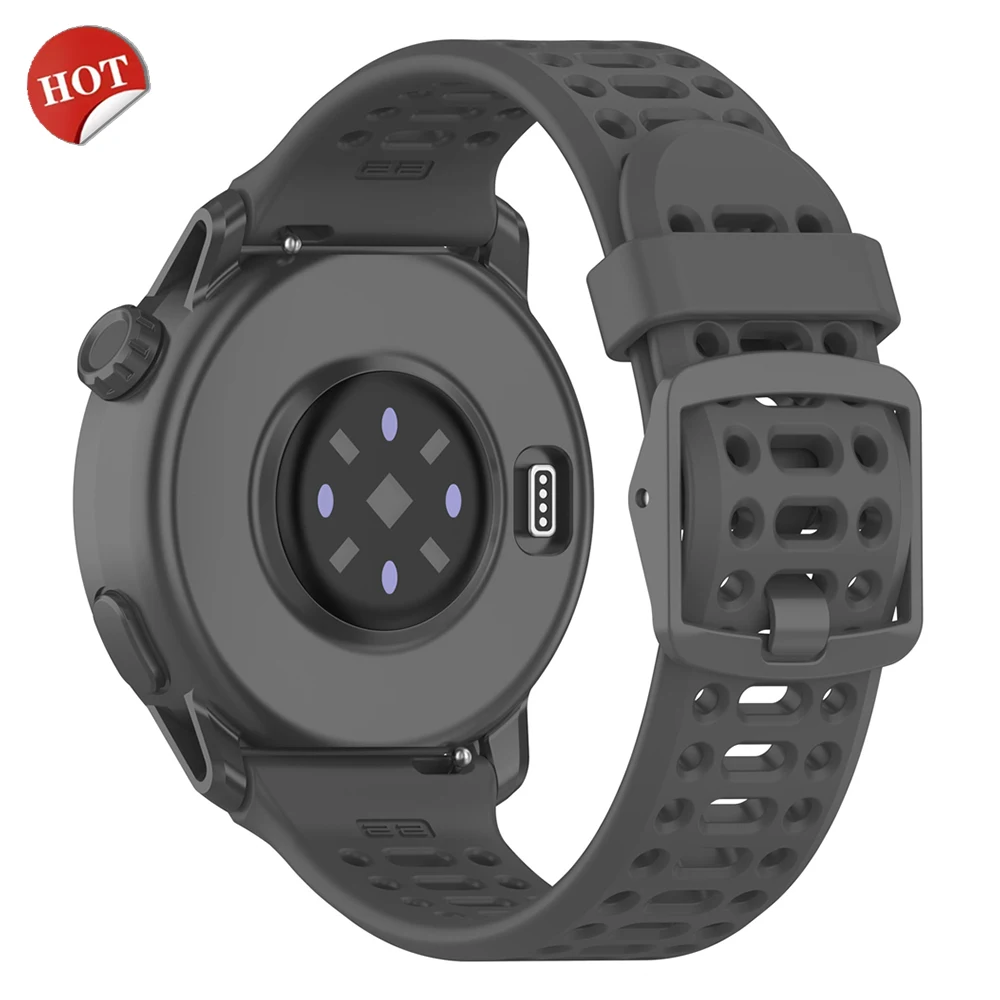 20mm 22mm atmungsaktives Silikonarmband für COROS PACE 4 3 2 Pro Sportarmband für COROS APEX 4 2 Pro 42mm 46mm Ersatzarmband
