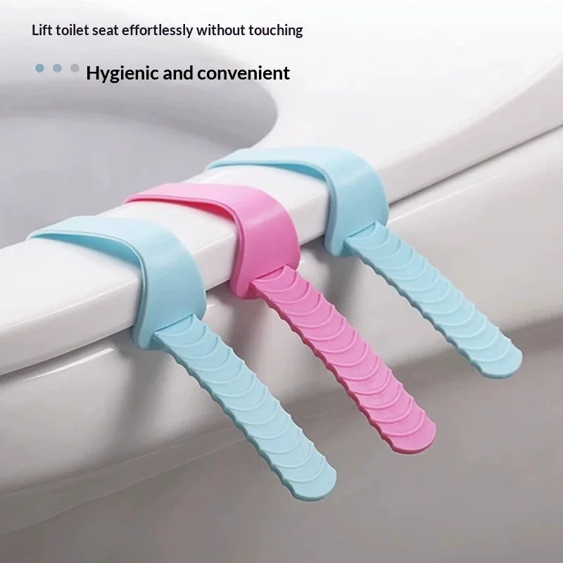 Toilet Seat Lifter Handle Hygienic Toilet Lid Lifting Tool Avoid Touching Portable Sanitary Bathroom Accessory for Home Restroom
