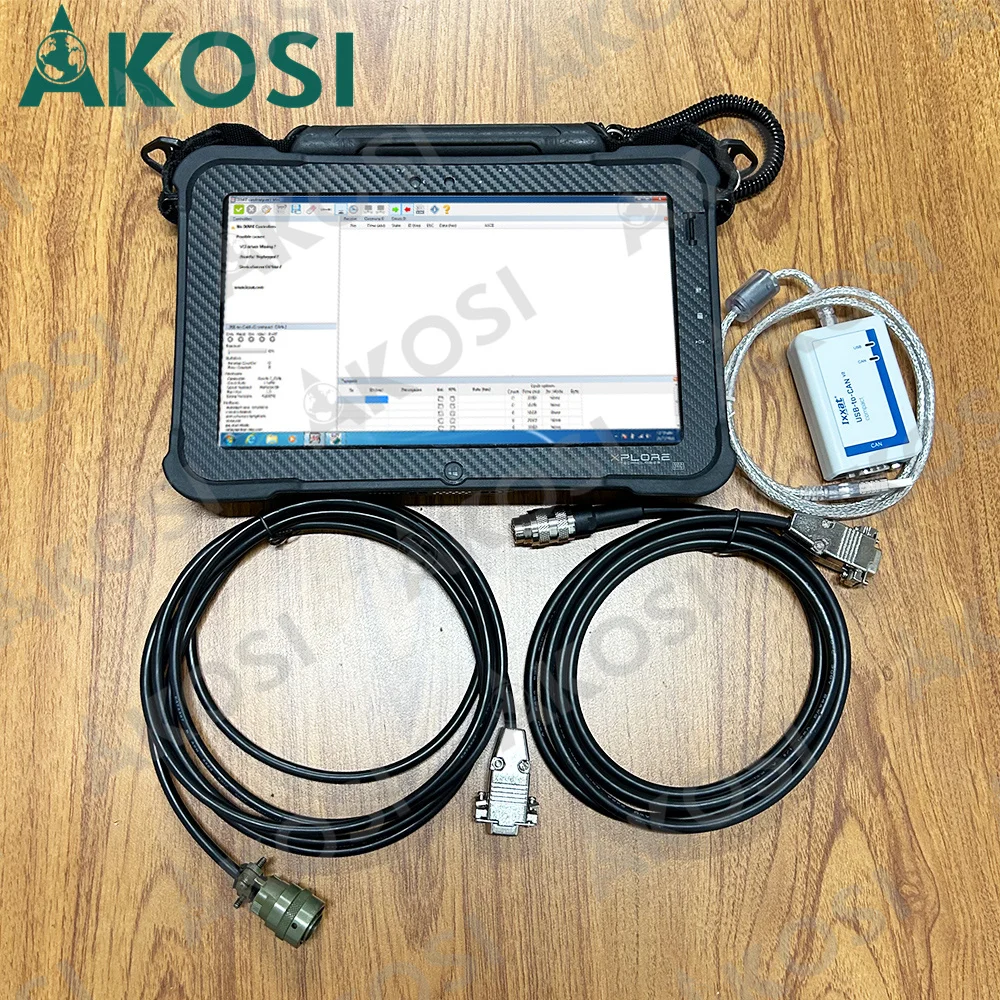 

for MTU USB toCAN V2 COMPACT IXXAT Diagnostic Tool 2.72 MDEC ADEC Cable Diesel FOR MTU DiaSys Truck EngineDiagnostic Tool+tablet