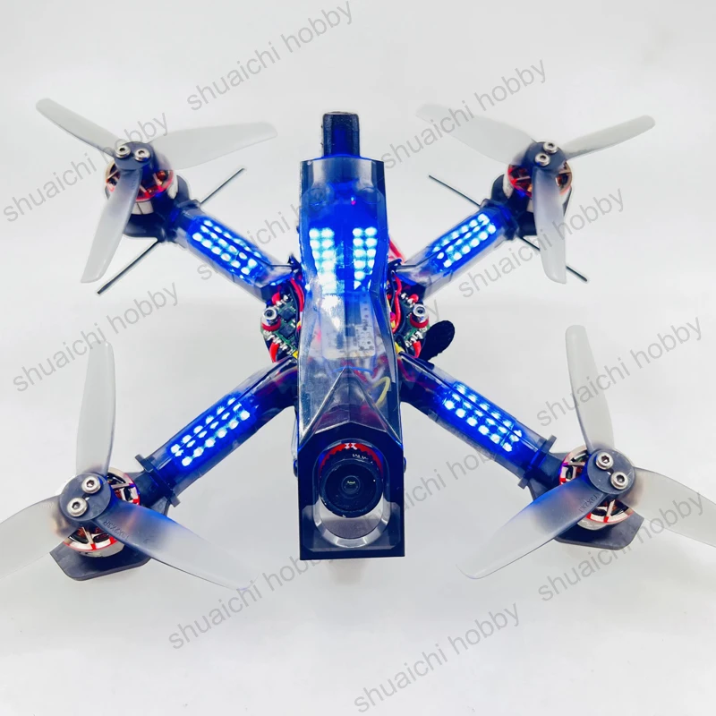 Programável Racing Drone Arm Light Kit, 72 contas de lâmpada de alto brilho, Onboard BEC para Tiny Trainer, 2-6S, FPV, 1Set