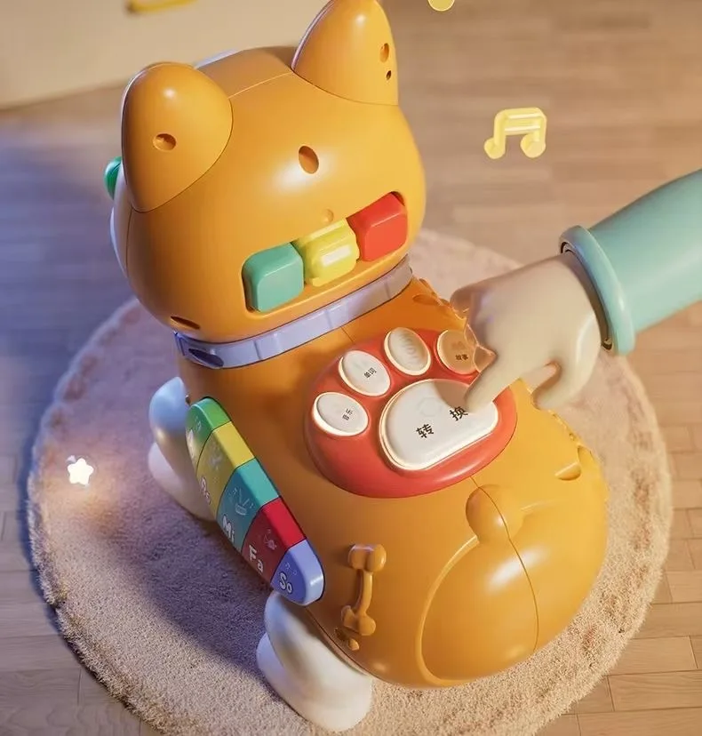 Kinderen Vroeg Leren Speelgoed Schattig Treklijn Wandelen Puppy Plezier Verhalen vertellen Zingen Dansen Met Muziek Licht Baby Interactief Speelgoed