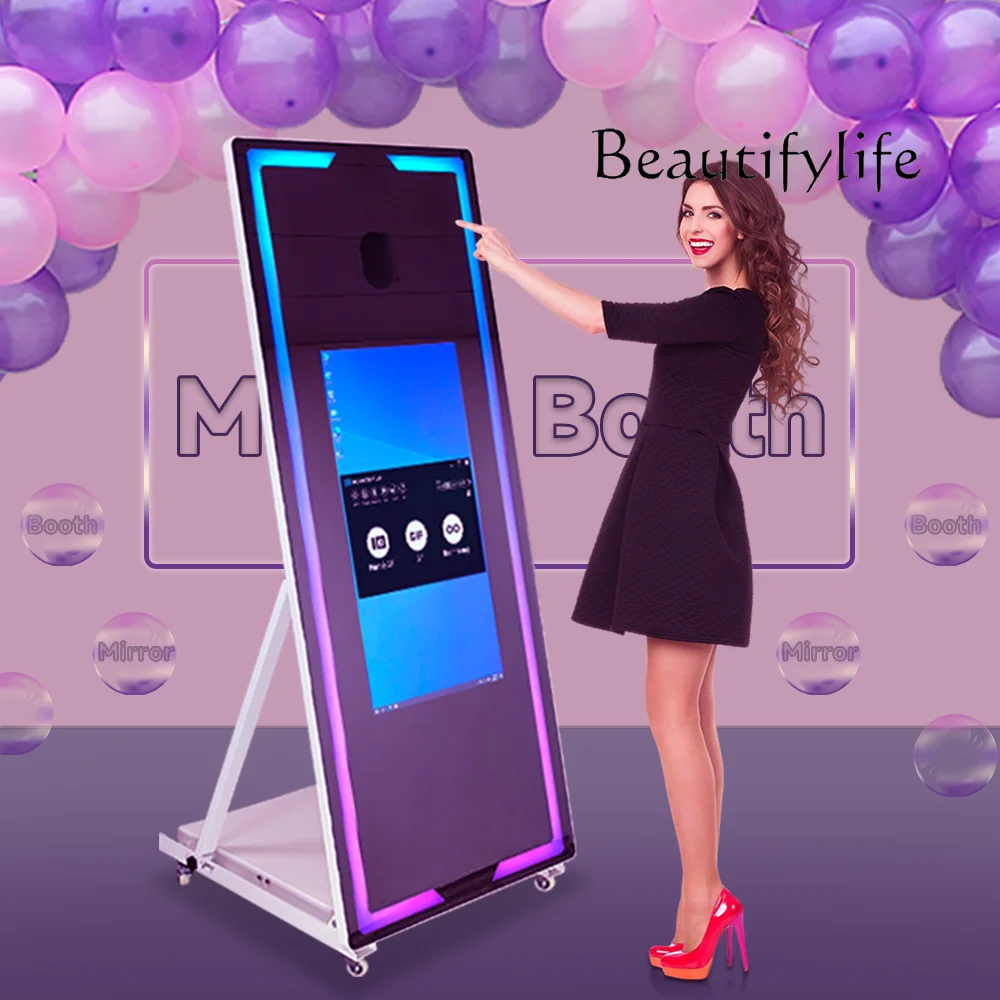 Touch Screen Magic Mirror Phot - Photo Booth Machine ulasan dan harga
