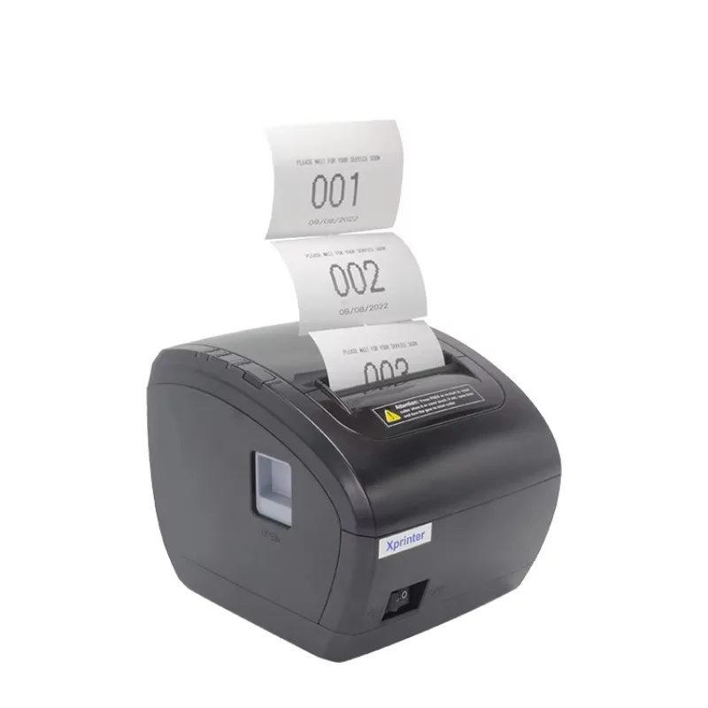 Nice Price POS 80mm USB Multi-Interface 203dpi Direct Thermal Receipt Printer POS Terminal 230mm/s High Speed In Stock
