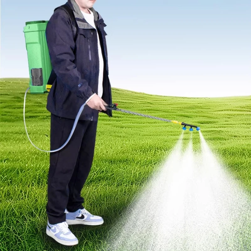 High Pressure Electric Sprayer with Mixing Function Automatic Agricultural Pesticide Spraying Machine Rechargeable Farm Tools