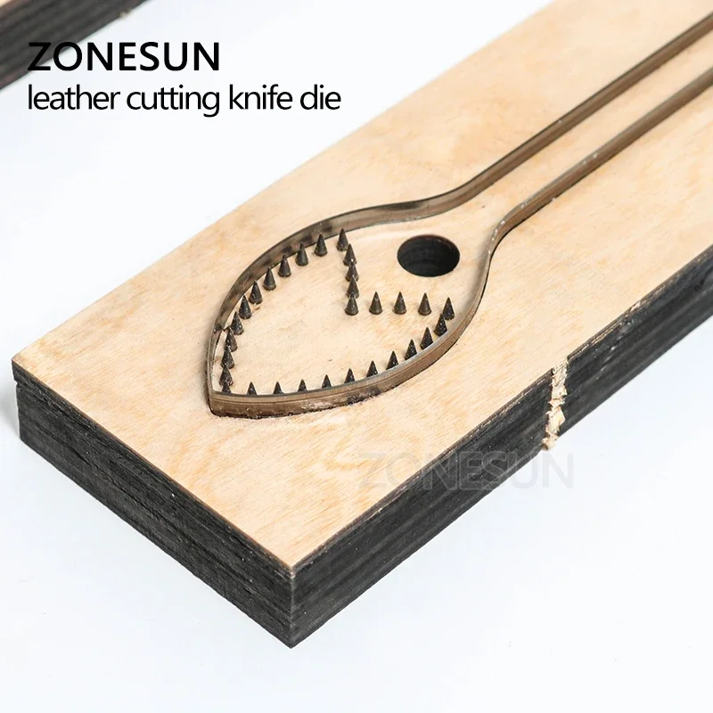 ZONESUN handbag handle leather cutting die papercraft  leather decoration tool for die cutting machine DIY bag handicraft cutter